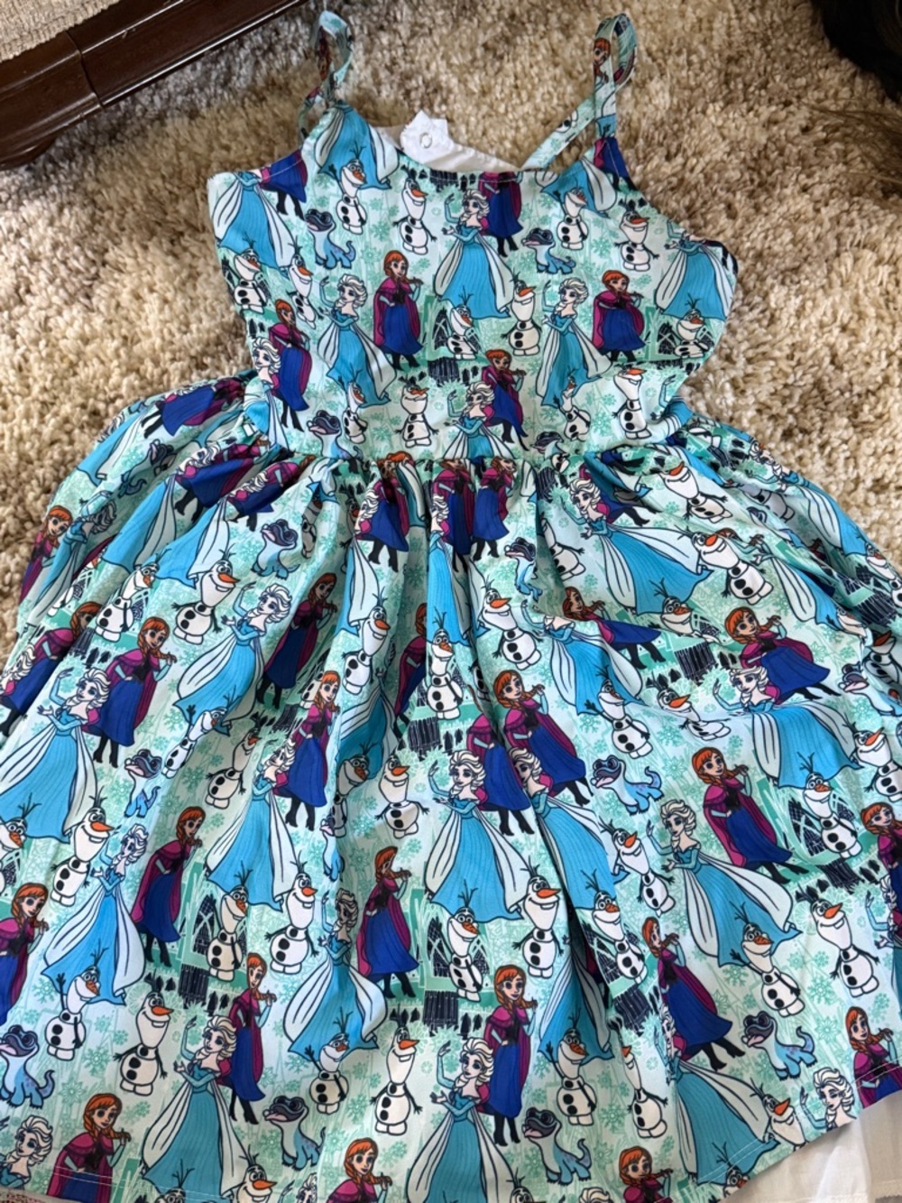 Blue Frozen-Themed Girls' Sundress